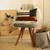Brown and Black Geometric Lumbar Throw Pillow