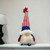 14" Red White and Blue Fabric Independence Day Standing Gnome Tabletop Sculpture with LED