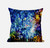 20" Bright Blue Yellow Springtime Suede Throw Pillow
