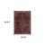 3' X 5' Red And Gold Oriental Area Rug