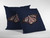 18" Denim Blue Butterfly Suede Throw Pillow