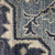 9' X 12' Ivory Gray And Blue Floral Medallion Area Rug