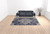 9' X 12' Ivory Gray And Blue Floral Medallion Area Rug