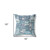 16" X 16" Gray And White Paisley Blown Seam Suede Throw Pillow