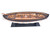 6" Brown and White Solid Wood Hand Painted RMS Titanic Lifeboat No.7 Model Boat