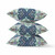 16" Aqua Blue Boho Chic Pattern Suede Throw Pillow