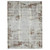 2' X 3' Ivory Red and Gray Abstract Power Loom Area Rug