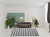 8' X 10' Gray and Ivory Striped Hand Woven Non Skid Area Rug