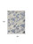 7' X 10' Blue And Grey Floral Stain Resistant Non Skid Area Rug