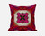 18” Hot Pink Geo Tribal Suede Throw Pillow