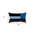 Blue and Black Geometric Lumbar Throw Pillow