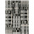 7' X 10' Gray and Black Geometric Power Loom Area Rug