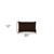Set Of Two 12" X 20" Brown Zippered Polyester Lumbar Pillow Cover