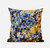 18" Orange Indigo Springtime Suede Throw Pillow