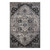 5' X 8' Black And Gray Medallion Area Rug