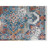 4' X 6' Blue Red and Orange Medallion Power Loom Area Rug