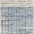 2' X 8' Blue Abstract Power Loom Distressed Non Skid Runner Rug