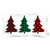 Christmas Tree Trio Plaid Lumbar Pillow Cover