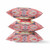 20” Peach Red Geo Tribal Suede Throw Pillow