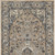 10' Gray and Ivory Medallion Power Loom Runner Rug