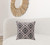 20" Gray and Black Throw Pillow