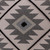 20" X 20" Gray And Black 100% Cotton Geometric Zippered Pillow