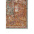 7' Teal And Orange Medallion Distressed Runner Rug