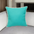 Blue Solid Flange Edged Modern Down Throw Pillow - 808230114302