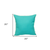 Blue Solid Flange Edged Modern Down Throw Pillow - 808230114302