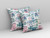 18" X 18" Pink And White Paisley Blown Seam Suede Throw Pillow
