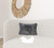 12" X 20" X 5" Gray Sheepskin  Pillow