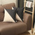 Set Of 2 Black And White Diagonal Pillow Covers