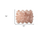 6' X 6' Pink Wool Sheepskin Handmade Area Rug