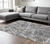 8' X 10' Gray and Ivory Abstract Power Loom Area Rug