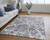 8' X 10' Gray and Ivory Abstract Power Loom Area Rug