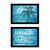 Set Of Two Beach Life 2 Black Framed Print Wall Art