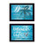 Set Of Two Beach Life 2 Black Framed Print Wall Art
