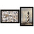 Set Of Two Cape Hatteras Lighthouse and Sea Shells 4 Black Framed Print Wall Art