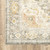 8' X 10' Grey Gold Orange And Ivory Oriental Power Loom Stain Resistant Area Rug