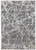 10' X 14' Gray And Ivory Abstract Power Loom Stain Resistant Area Rug