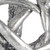 5" Antiqued Silver Resin Faux Antler Decorative Orb