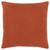 22" Orange Striped Cotton Throw Pillow