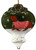 Trotting Dog in Comfy Christmas Attire Hand Painted Mouth Blown Glass Ornament