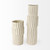 14" Sand Organic Textured Ceramic Cylinder Table Vase