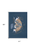 4' X 5' Blue Gold And White Mountain Biker Washable Youthful Area Rug