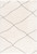 4' X 6' Ivory Modern Uneven Lattice Area Rug