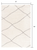 4' X 6' Ivory Modern Uneven Lattice Area Rug
