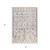 5' X 8' Gray And Ivory Geometric Shag Area Rug