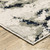 5' X 7' Gray and Black Abstract Power Loom Area Rug