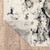 5' X 7' Gray and Black Abstract Power Loom Area Rug